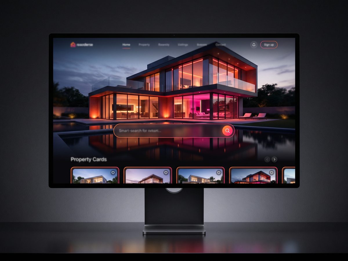 Atlas Realty premium property listings website with smart search — real estate web design