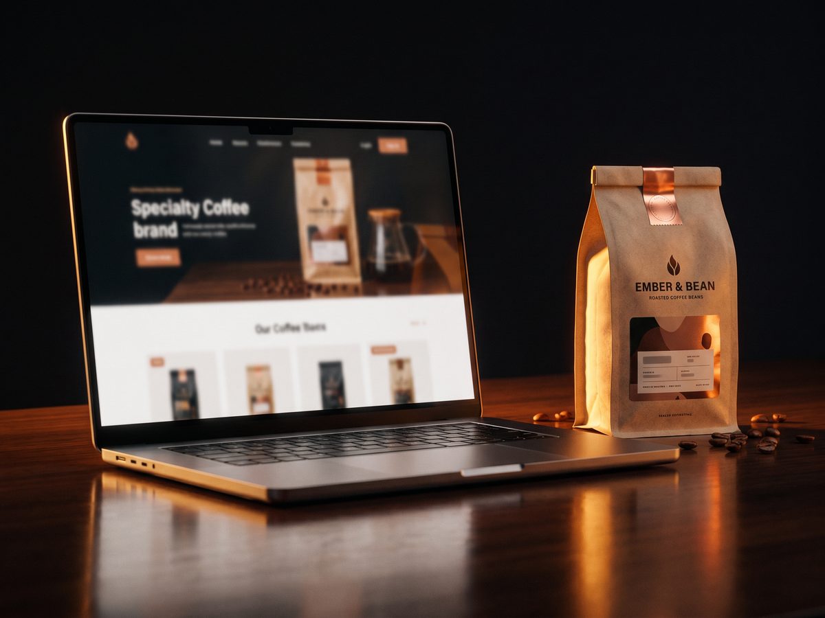 Ember Coffee Co. Shopify storefront and brand identity — premium e-commerce web design